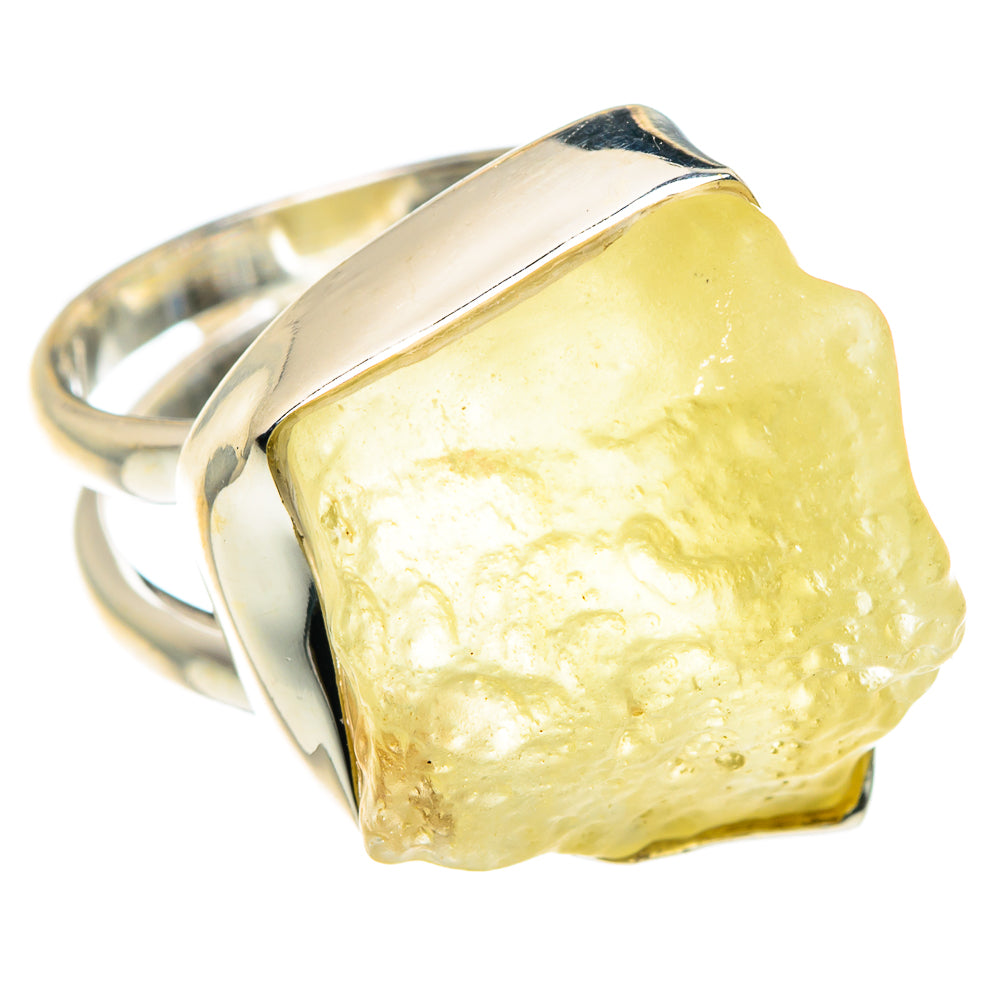 Libyan Desert Glass Rings handcrafted by Ana Silver Co - RING88010