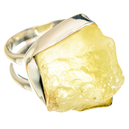 Libyan Desert Glass Rings handcrafted by Ana Silver Co - RING88010