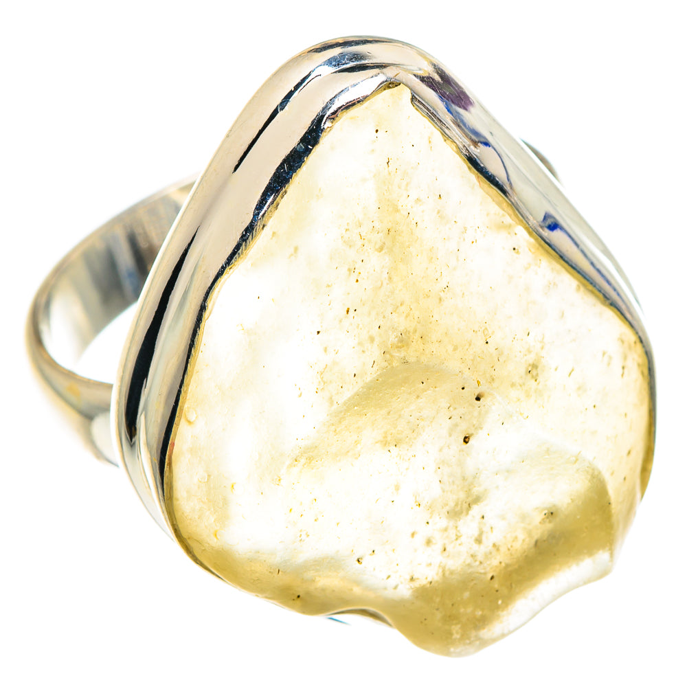 Libyan Desert Glass Rings handcrafted by Ana Silver Co - RING88011 - Photo 2