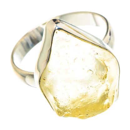 Libyan Desert Glass Rings handcrafted by Ana Silver Co - RING88016 - Photo 2