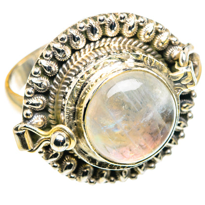 Rainbow Moonstone Rings handcrafted by Ana Silver Co - RING88025