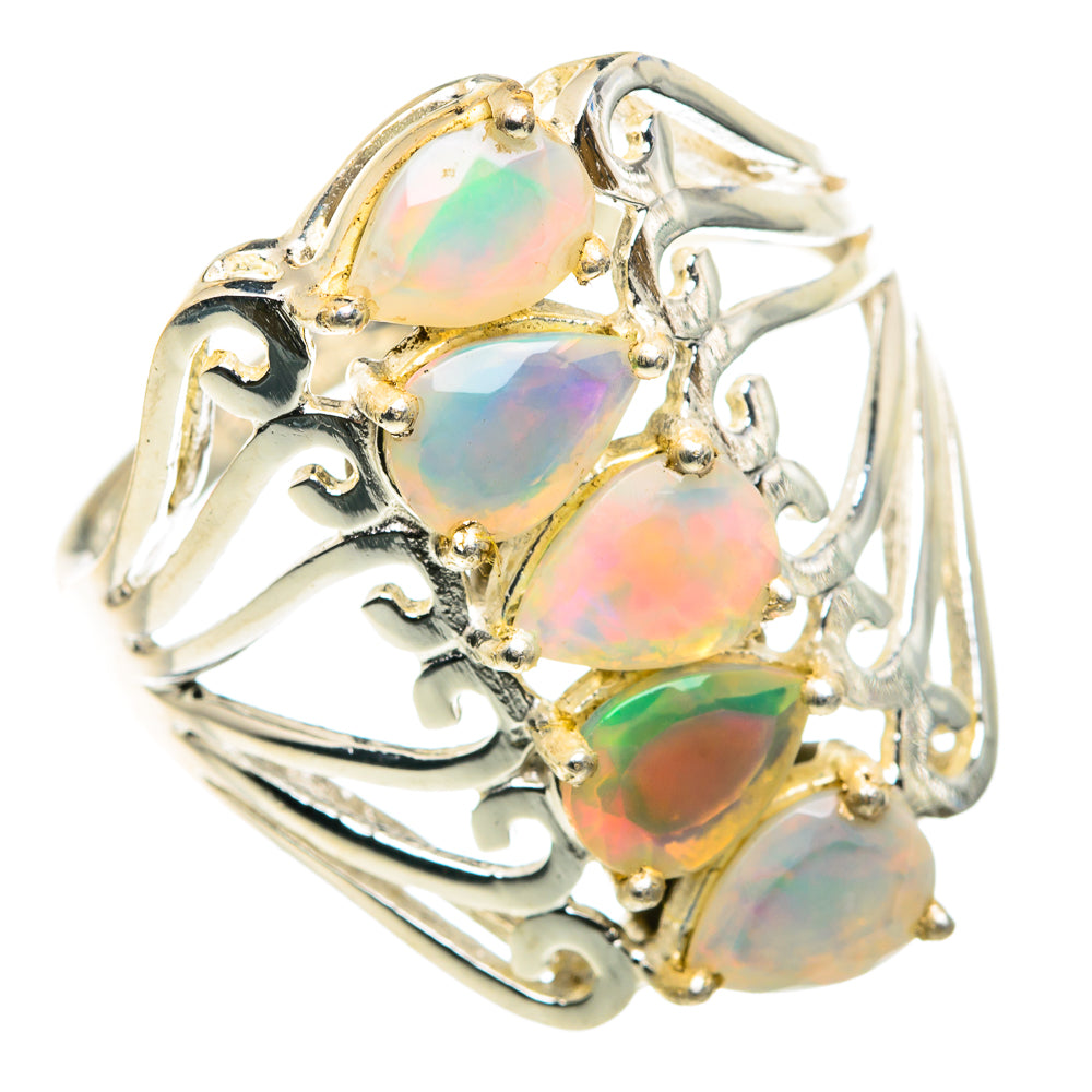 Ethiopian Opal Rings handcrafted by Ana Silver Co - RING88030