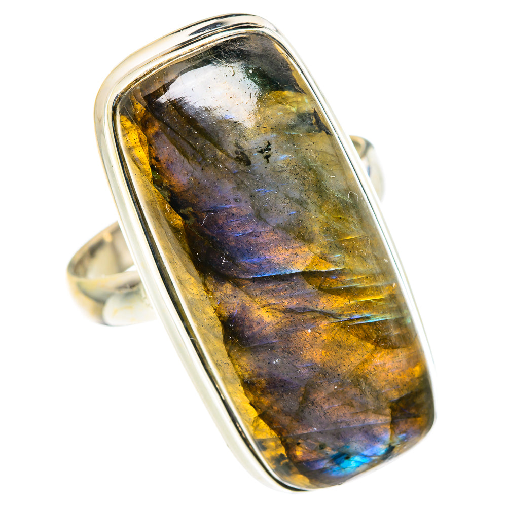 Labradorite Rings handcrafted by Ana Silver Co - RING88033