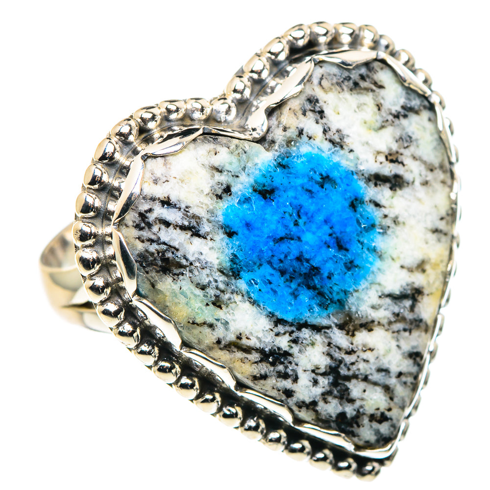 K2 Blue Azurite Rings handcrafted by Ana Silver Co - RING88035