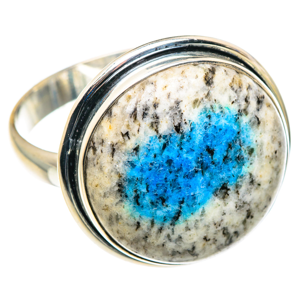 K2 Blue Azurite Rings handcrafted by Ana Silver Co - RING88036 - Photo 2