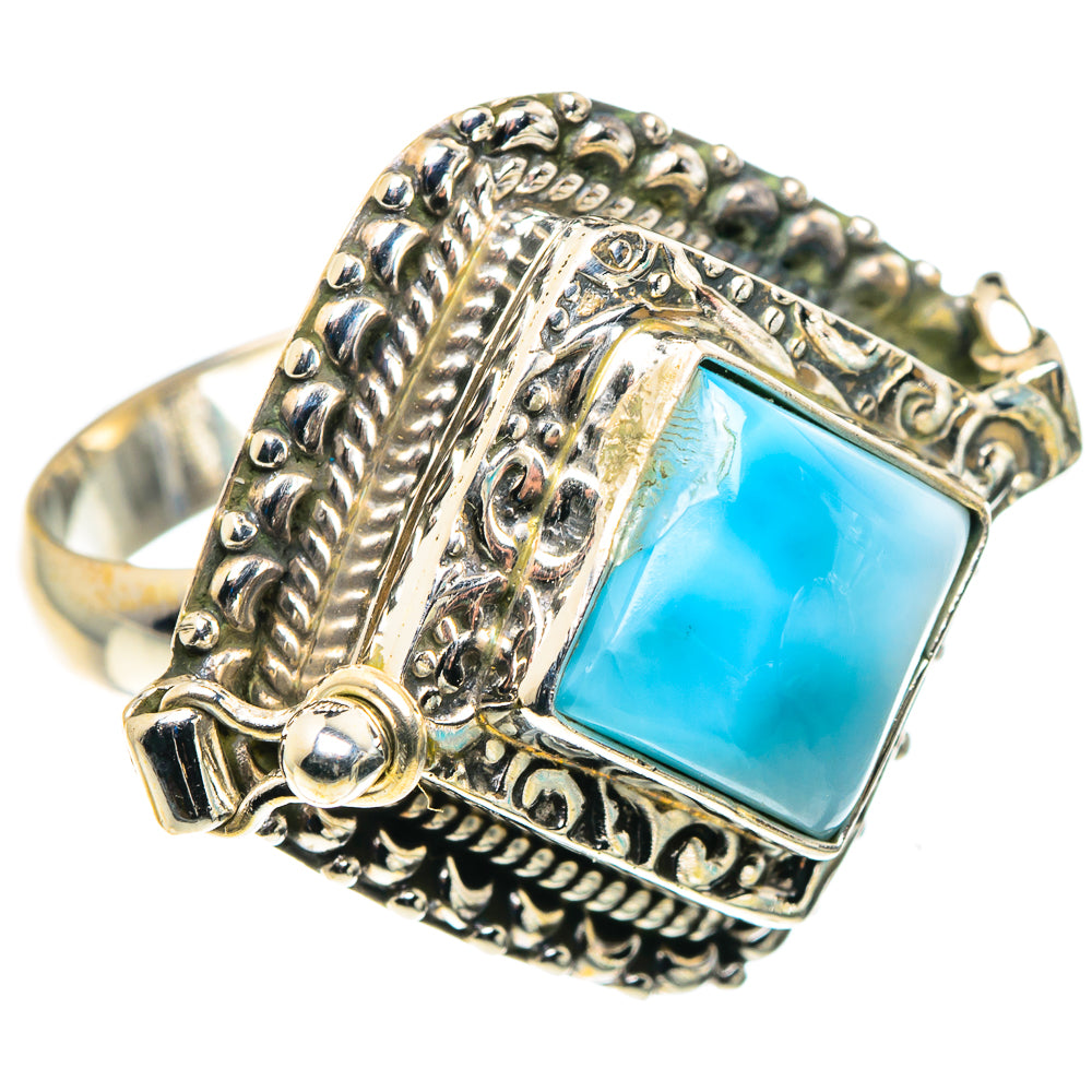 Larimar Rings handcrafted by Ana Silver Co - RING88037