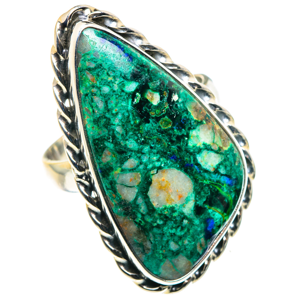Chrysocolla Rings handcrafted by Ana Silver Co - RING88039