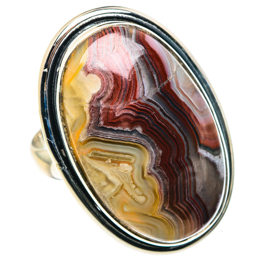 Crazy Lace Agate Rings handcrafted by Ana Silver Co - RING88043
