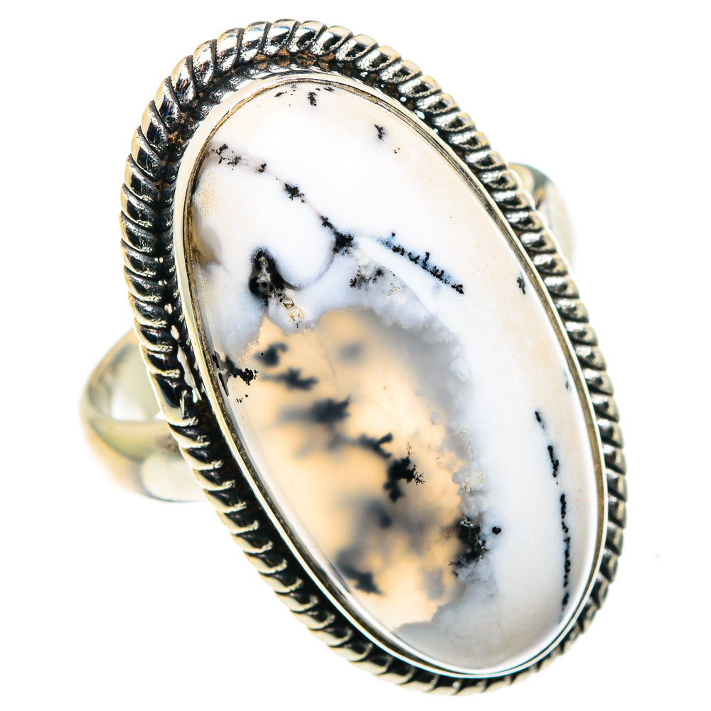 Dendritic Opal Rings handcrafted by Ana Silver Co - RING88056