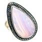 Blue Lace Agate Rings handcrafted by Ana Silver Co - RING88059