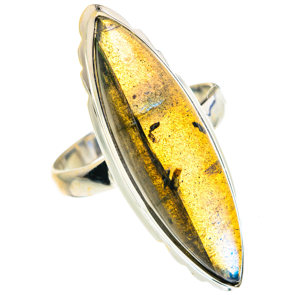 Labradorite Rings handcrafted by Ana Silver Co - RING88068