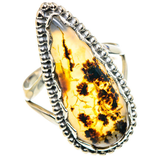 Scenic Dendritic Agate Rings handcrafted by Ana Silver Co - RING88074