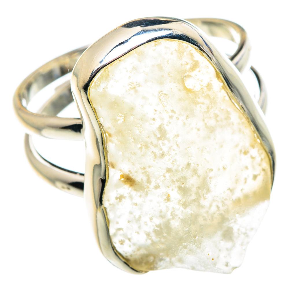 Libyan Desert Glass Rings handcrafted by Ana Silver Co - RING88079