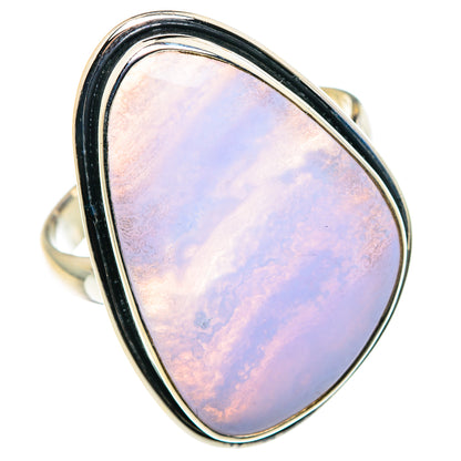 Blue Lace Agate Rings handcrafted by Ana Silver Co - RING88087
