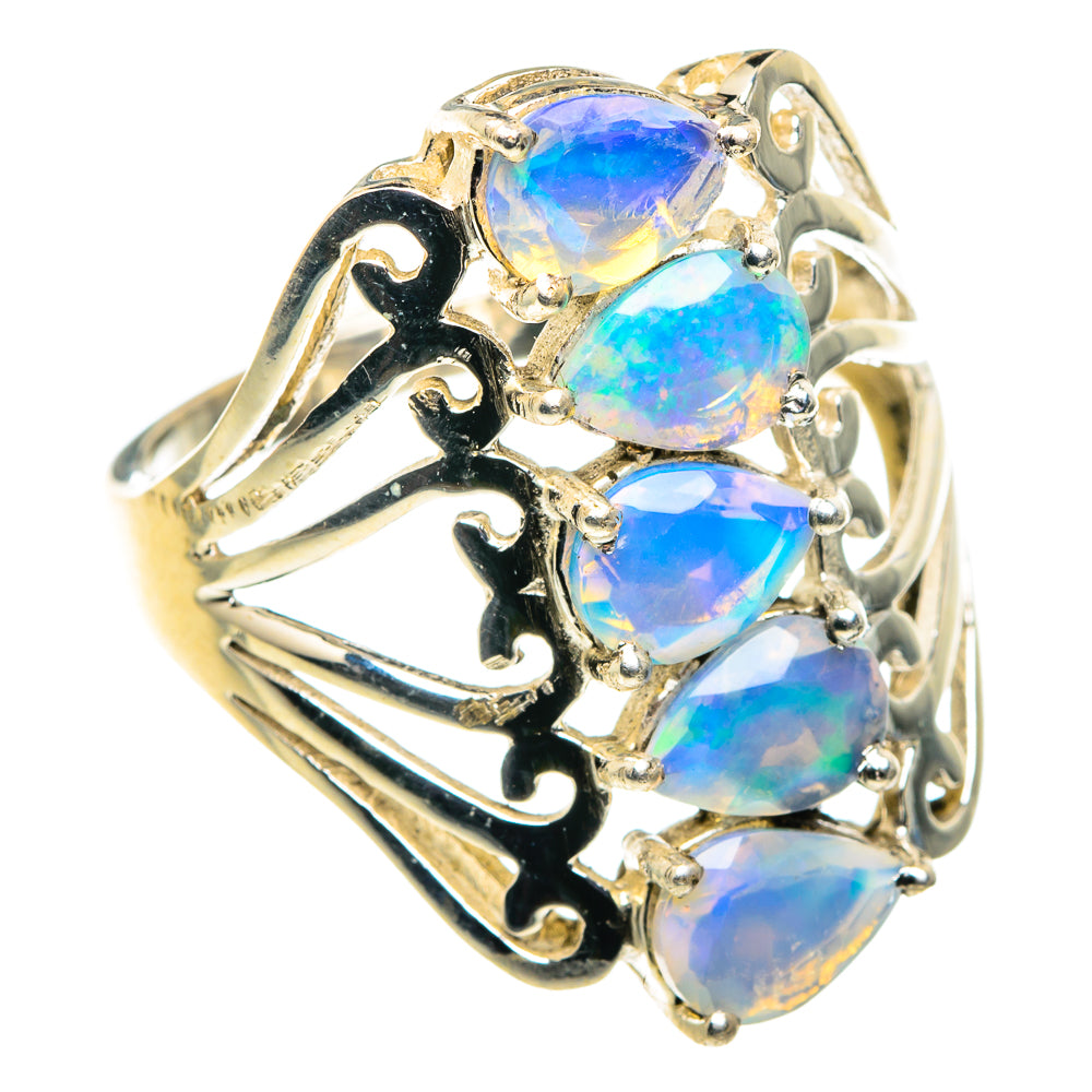 Ethiopian Opal Rings handcrafted by Ana Silver Co - RING88092