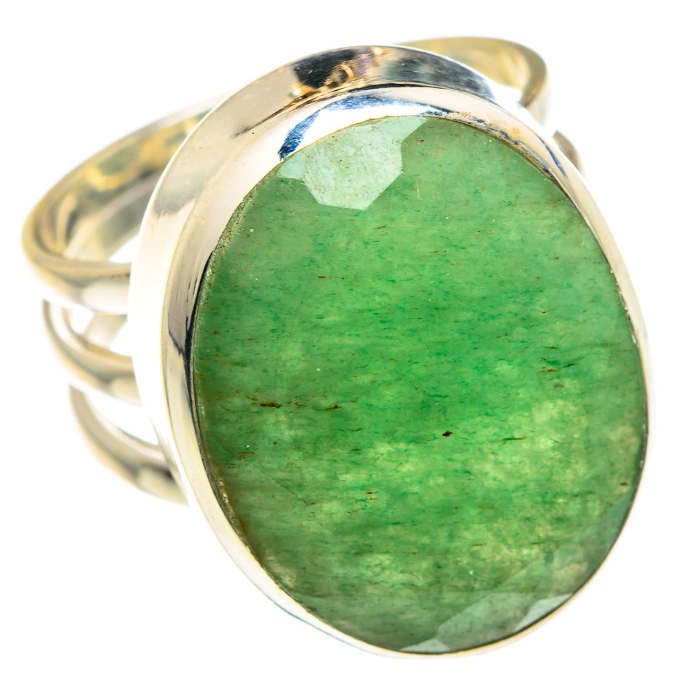 Green Aventurine Rings handcrafted by Ana Silver Co - RING88100