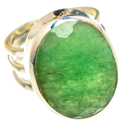 Green Aventurine Rings handcrafted by Ana Silver Co - RING88100