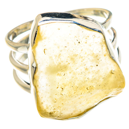 Libyan Desert Glass Rings handcrafted by Ana Silver Co - RING88108