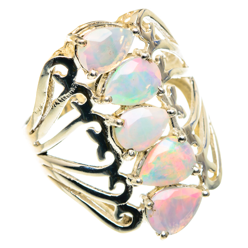 Ethiopian Opal Rings handcrafted by Ana Silver Co - RING88116