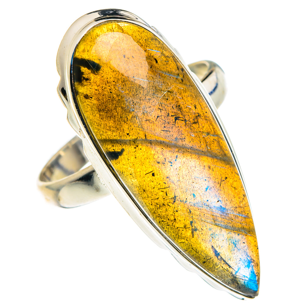 Labradorite Rings handcrafted by Ana Silver Co - RING88118