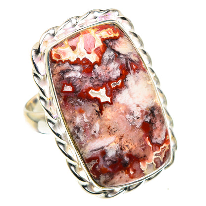 Crazy Lace Agate Rings handcrafted by Ana Silver Co - RING88125