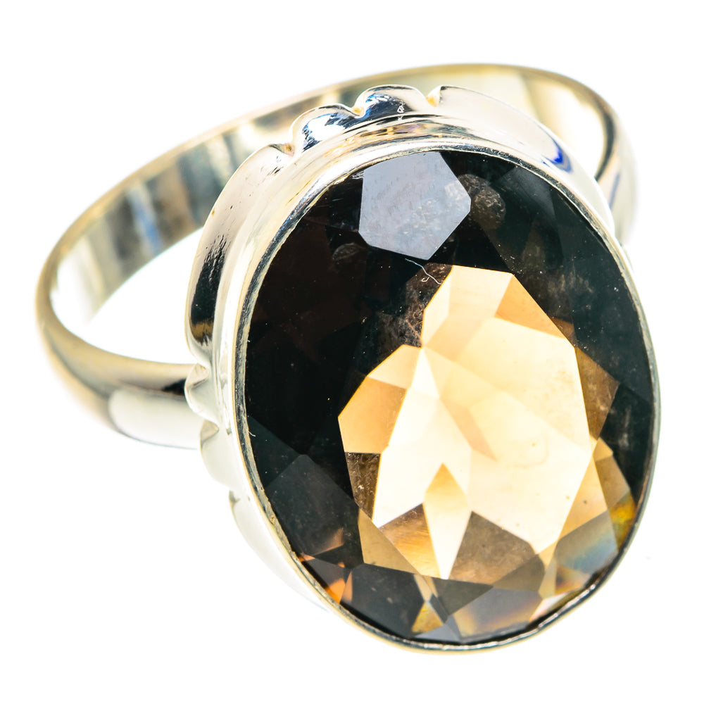 Smoky Quartz Rings handcrafted by Ana Silver Co - RING88126