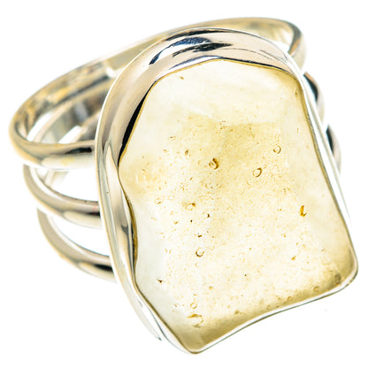 Libyan Desert Glass Rings handcrafted by Ana Silver Co - RING88129
