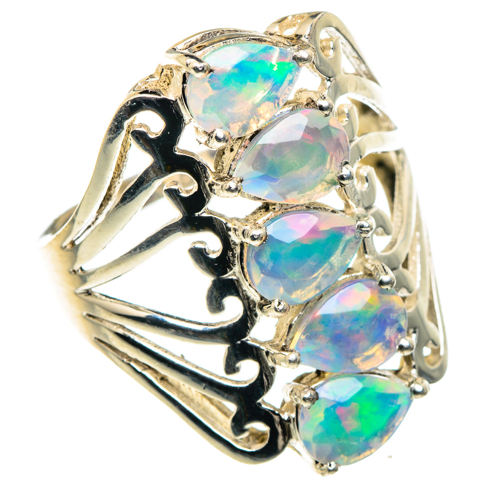 Ethiopian Opal Rings handcrafted by Ana Silver Co - RING88130