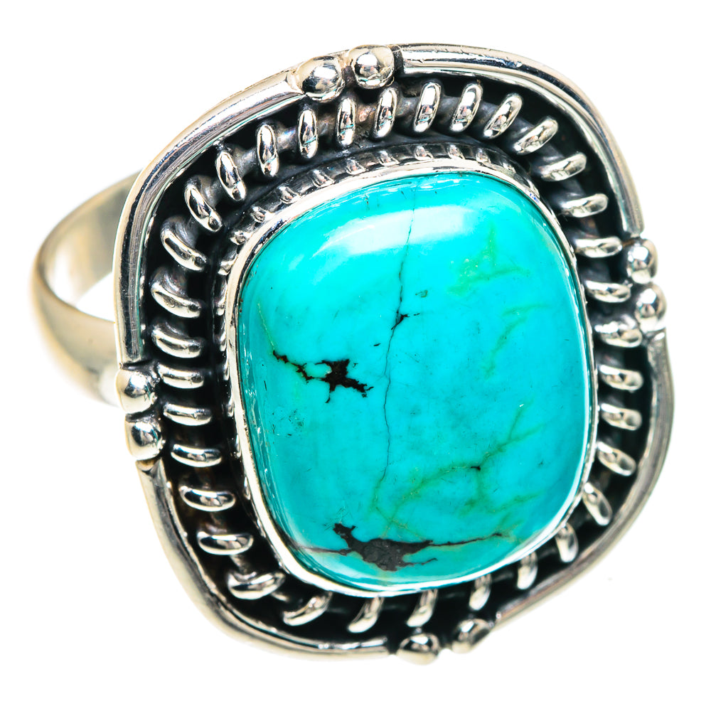 Tibetan Turquoise Rings handcrafted by Ana Silver Co - RING88132