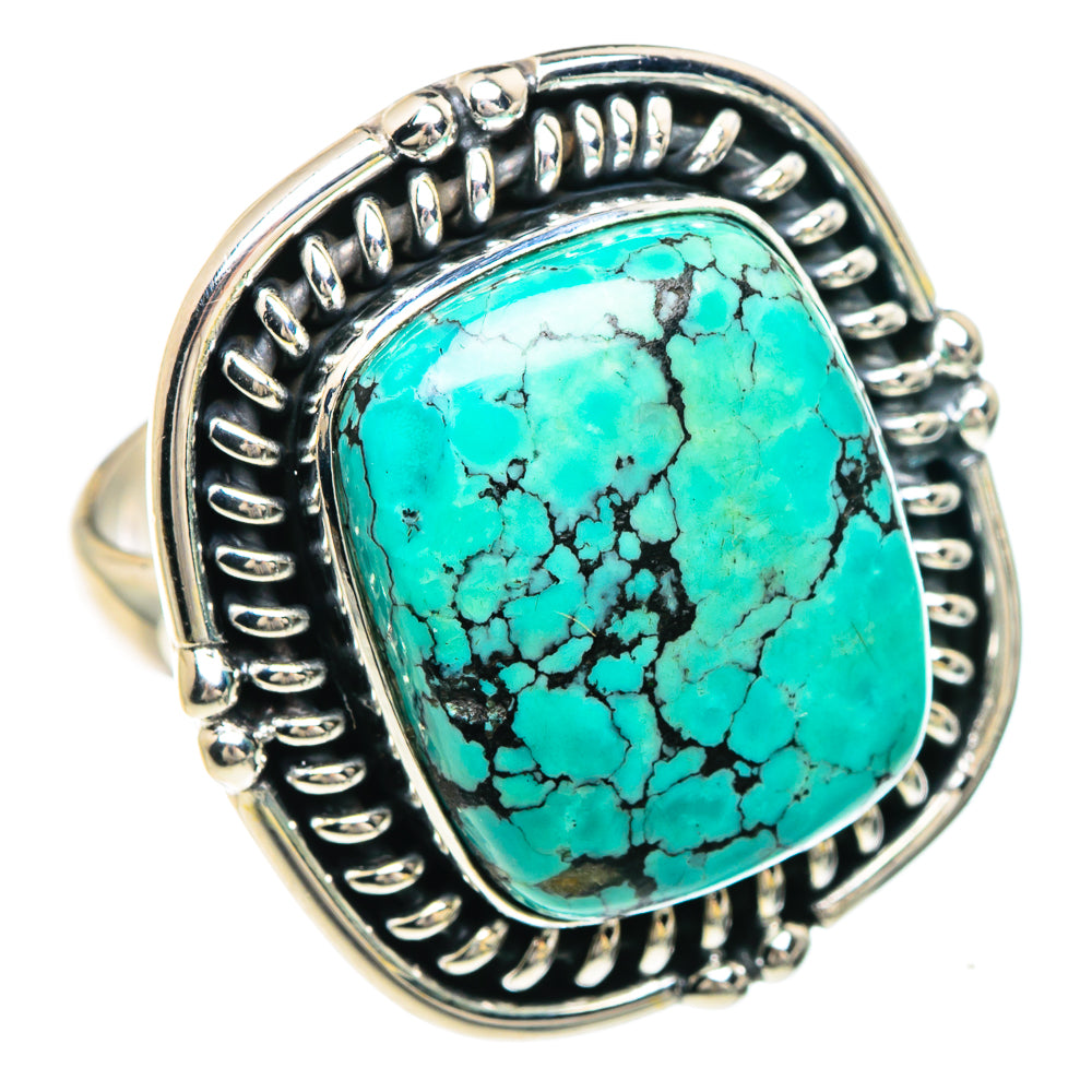 Tibetan Turquoise Rings handcrafted by Ana Silver Co - RING88139