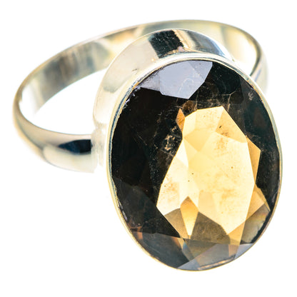 Smoky Quartz Rings handcrafted by Ana Silver Co - RING88142 - Photo 2