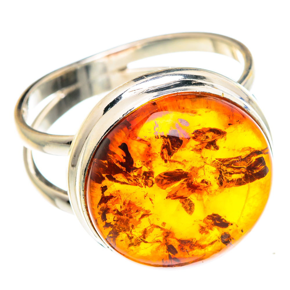 Baltic Amber Rings handcrafted by Ana Silver Co - RING88143