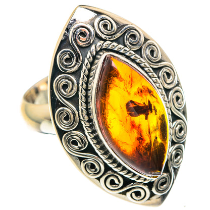 Baltic Amber Rings handcrafted by Ana Silver Co - RING88144