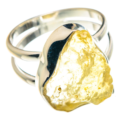 Libyan Desert Glass Rings handcrafted by Ana Silver Co - RING88147