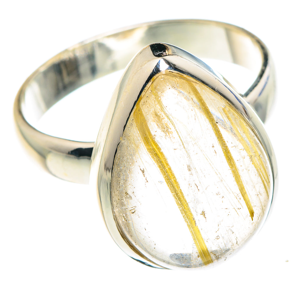 Rutilated Quartz Rings handcrafted by Ana Silver Co - RING88153