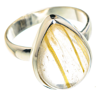 Rutilated Quartz Rings handcrafted by Ana Silver Co - RING88153