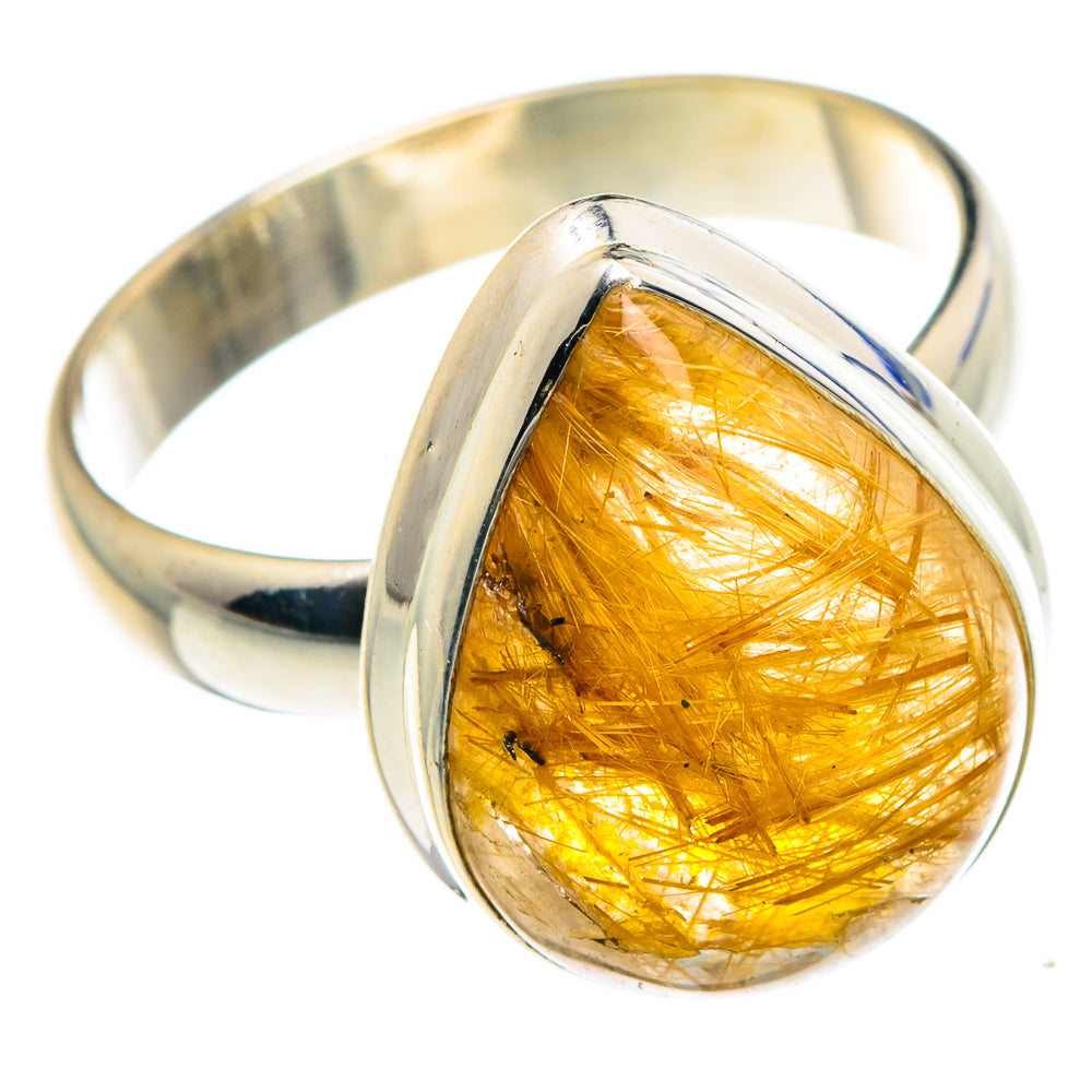 Rutilated Quartz Rings handcrafted by Ana Silver Co - RING88154