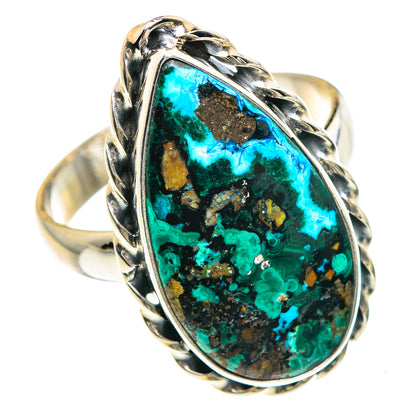 Malachite In Chrysocolla Rings handcrafted by Ana Silver Co - RING88159