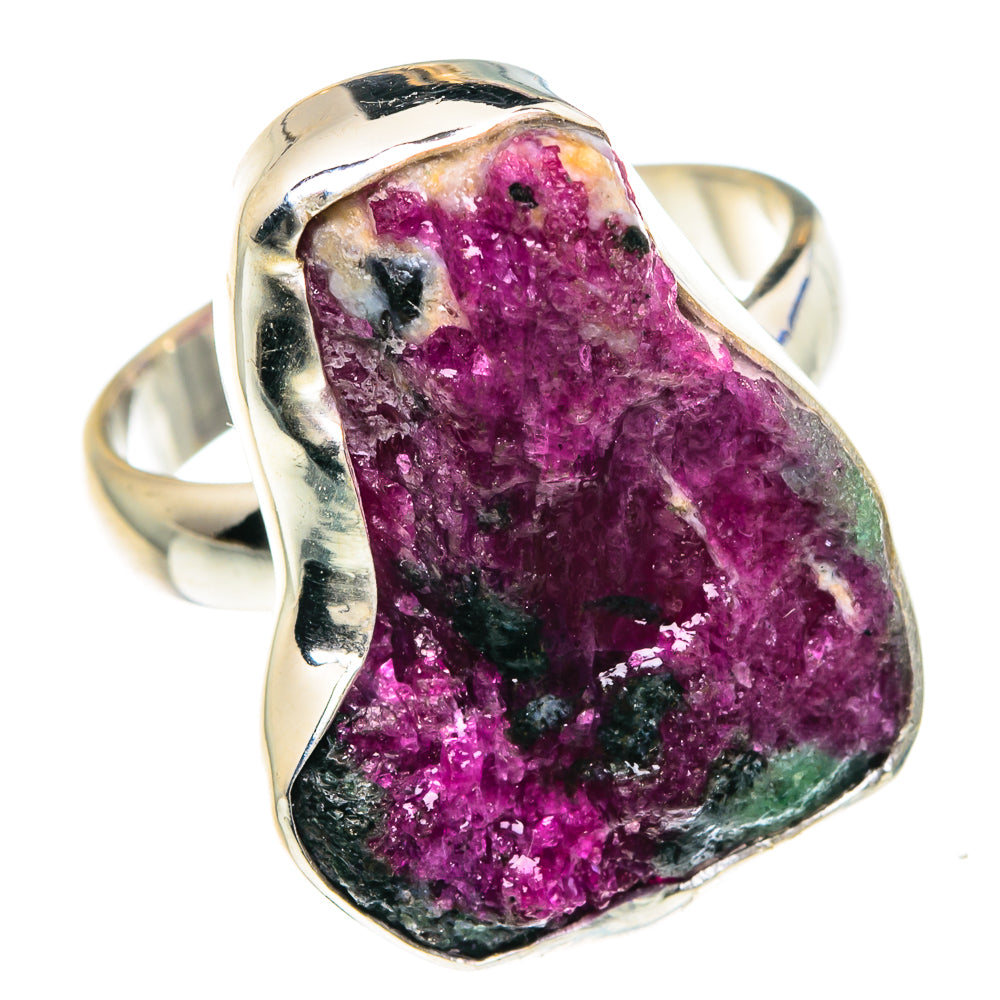 Ruby Zoisite Rings handcrafted by Ana Silver Co - RING88160
