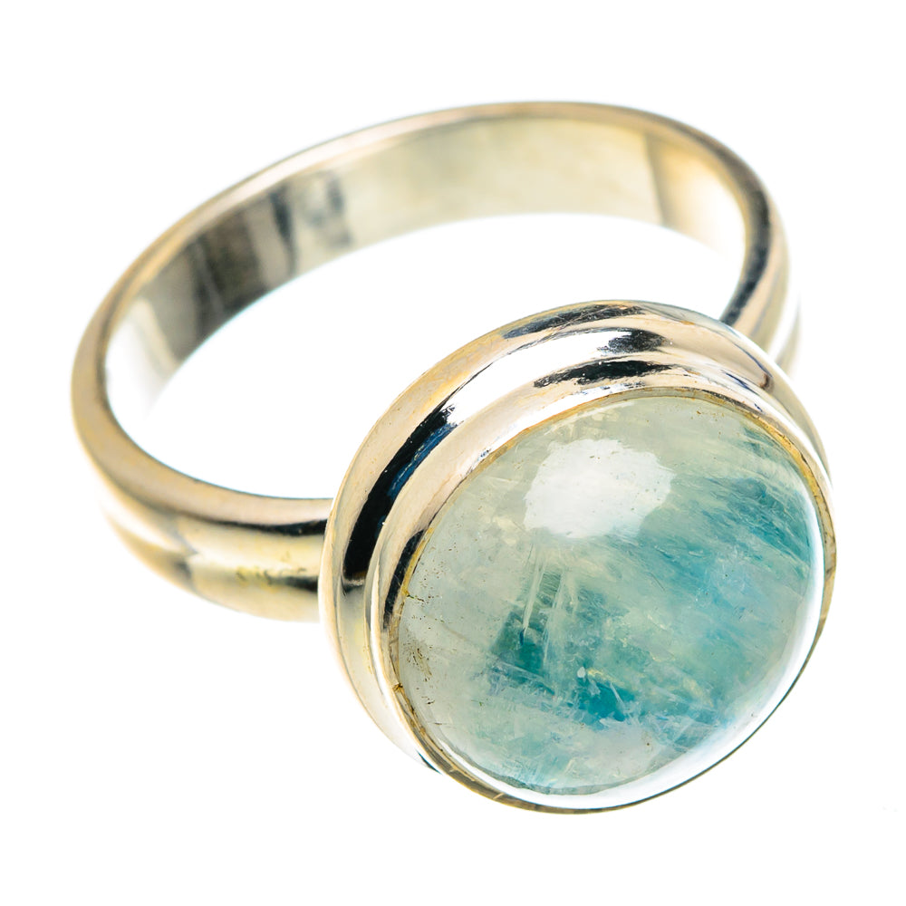 Rainbow Moonstone Rings handcrafted by Ana Silver Co - RING88171