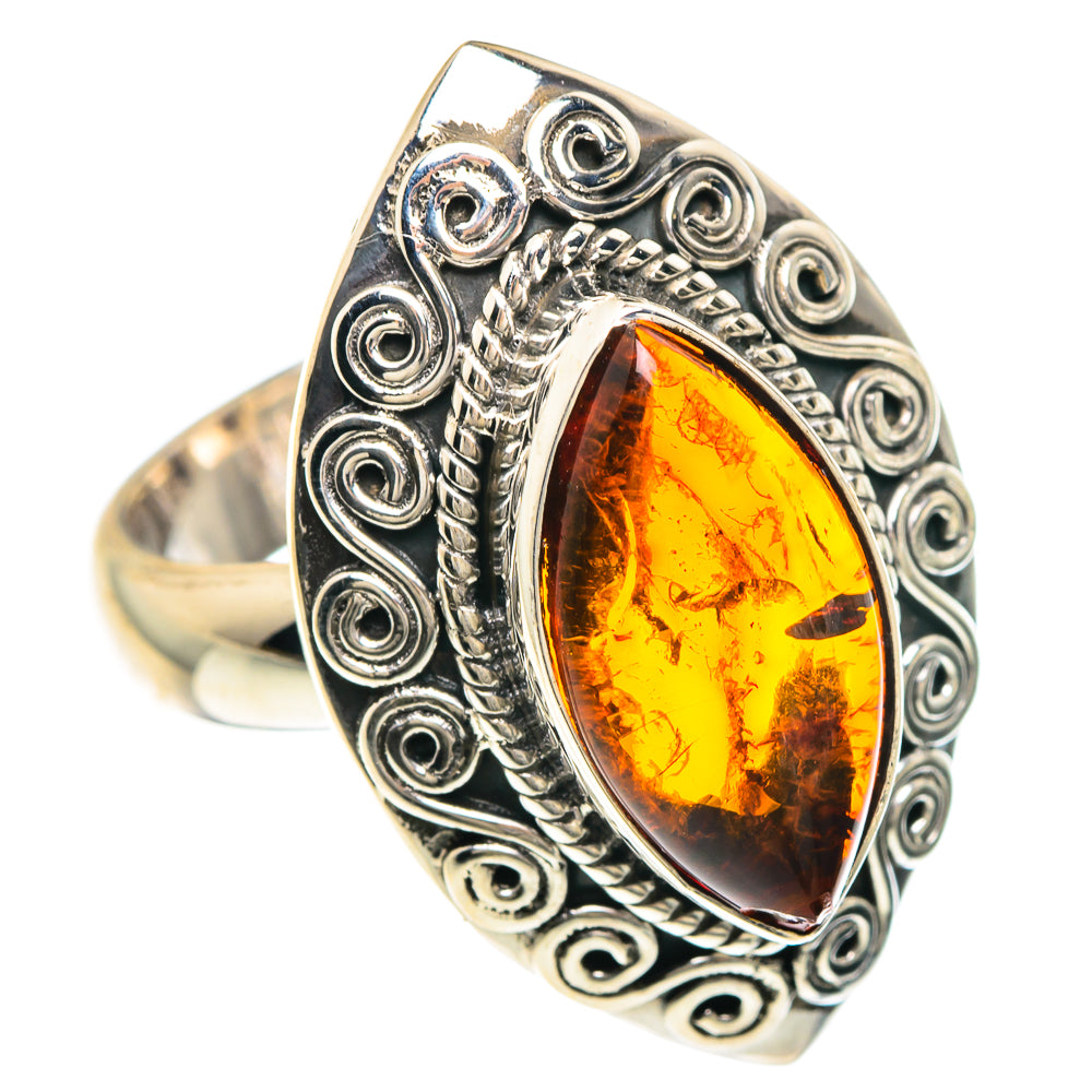 Baltic Amber Rings handcrafted by Ana Silver Co - RING88175
