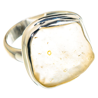Libyan Desert Glass Rings handcrafted by Ana Silver Co - RING88176