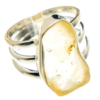Libyan Desert Glass Rings handcrafted by Ana Silver Co - RING88178