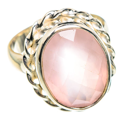 Rose Quartz Rings handcrafted by Ana Silver Co - RING88179