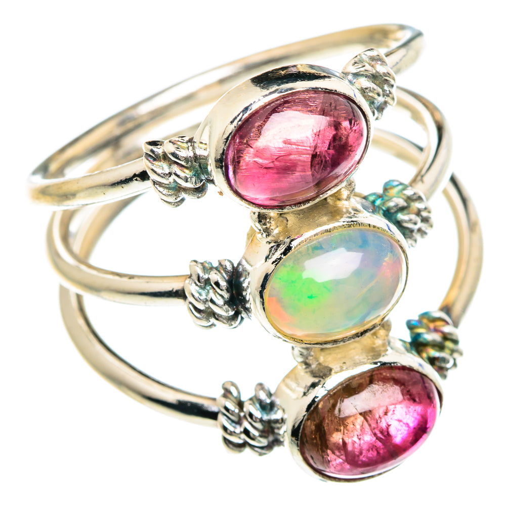 Ethiopian Opal Rings handcrafted by Ana Silver Co - RING88193