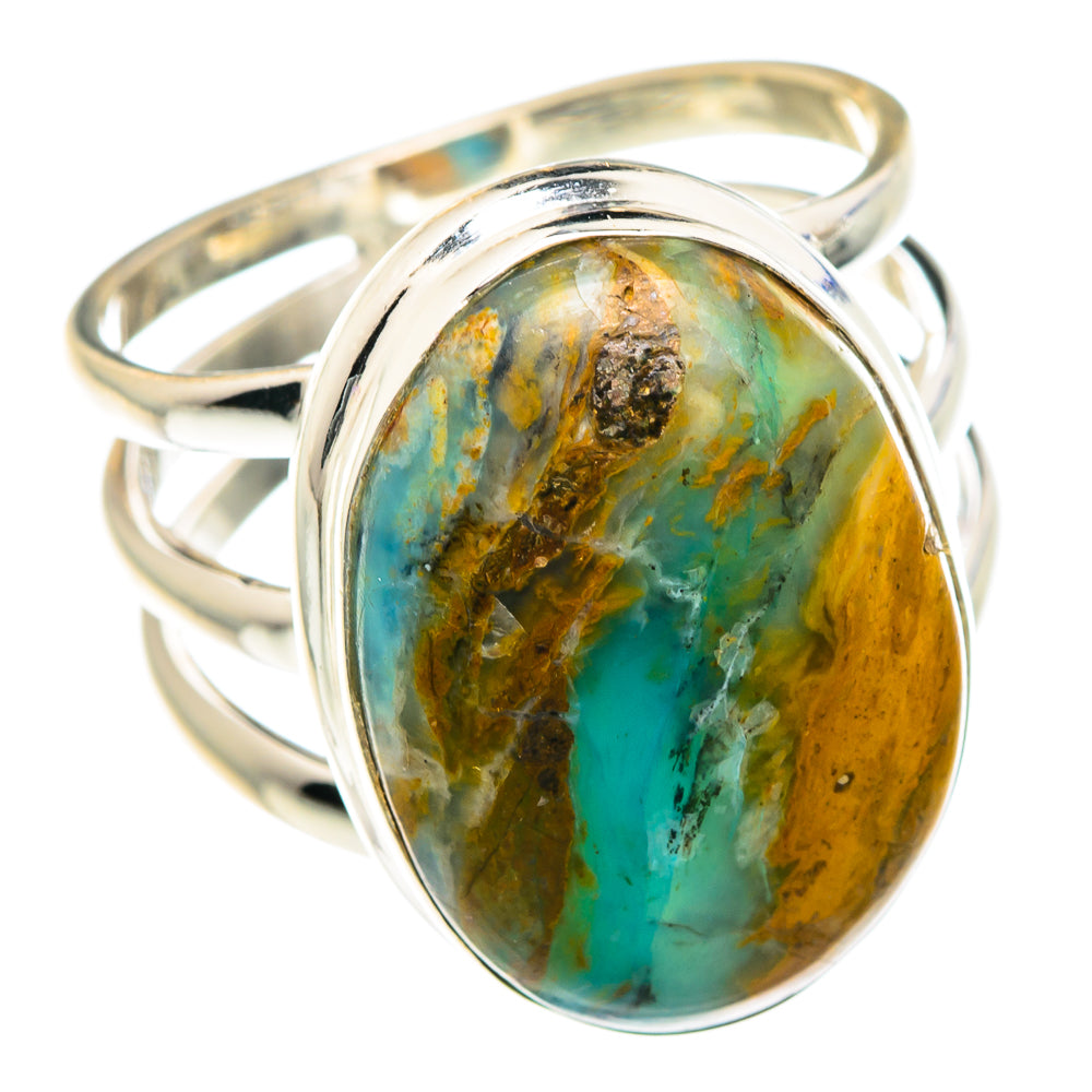 Peruvian Opal Rings handcrafted by Ana Silver Co - RING88201