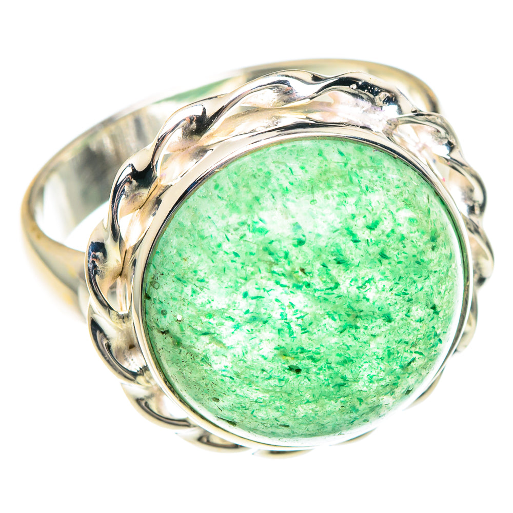 Green Aventurine Rings handcrafted by Ana Silver Co - RING88205