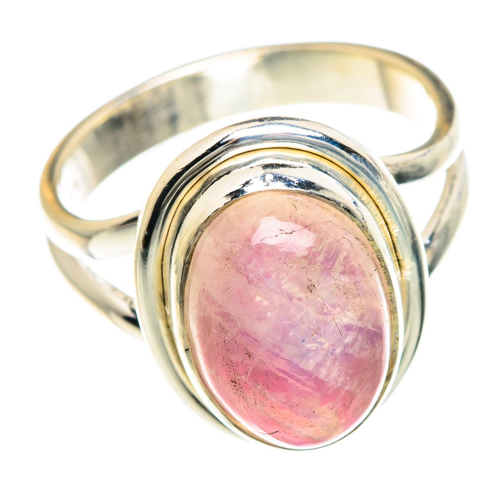 Pink Moonstone Rings handcrafted by Ana Silver Co - RING88213