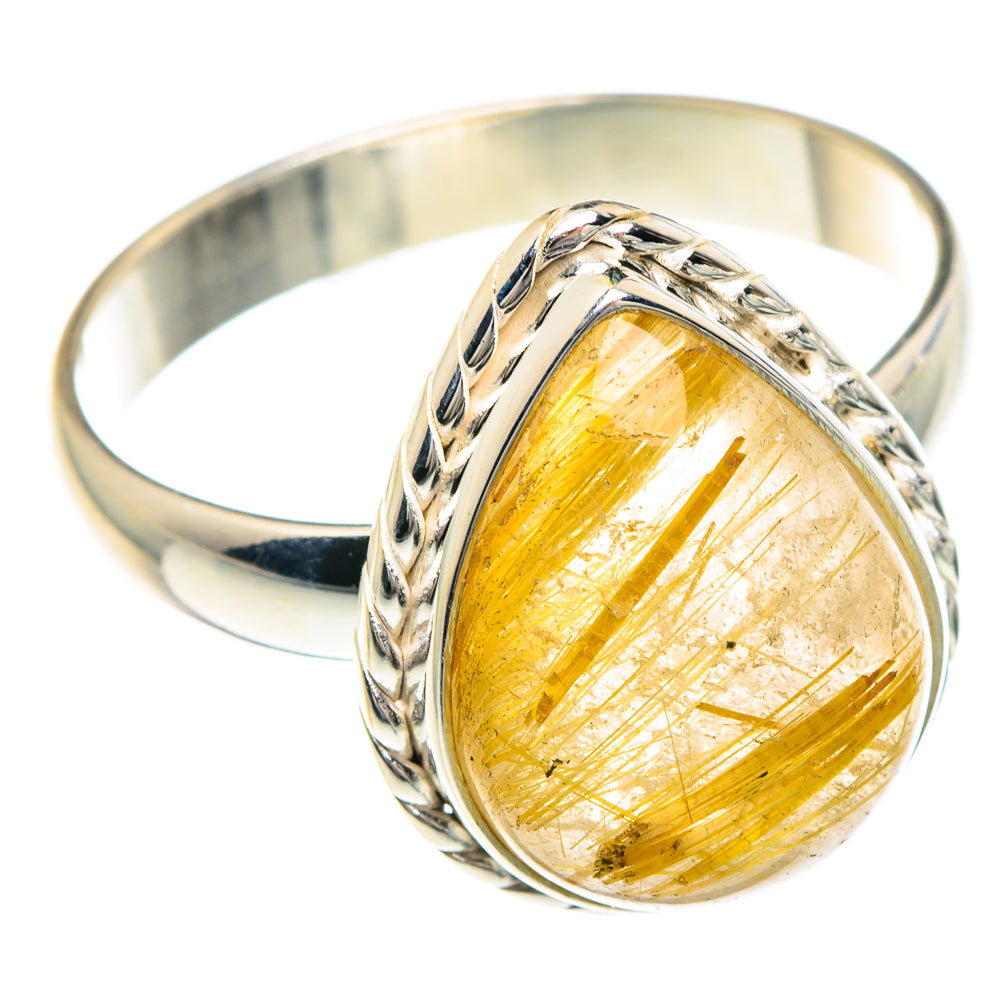Rutilated Quartz Rings handcrafted by Ana Silver Co - RING88218