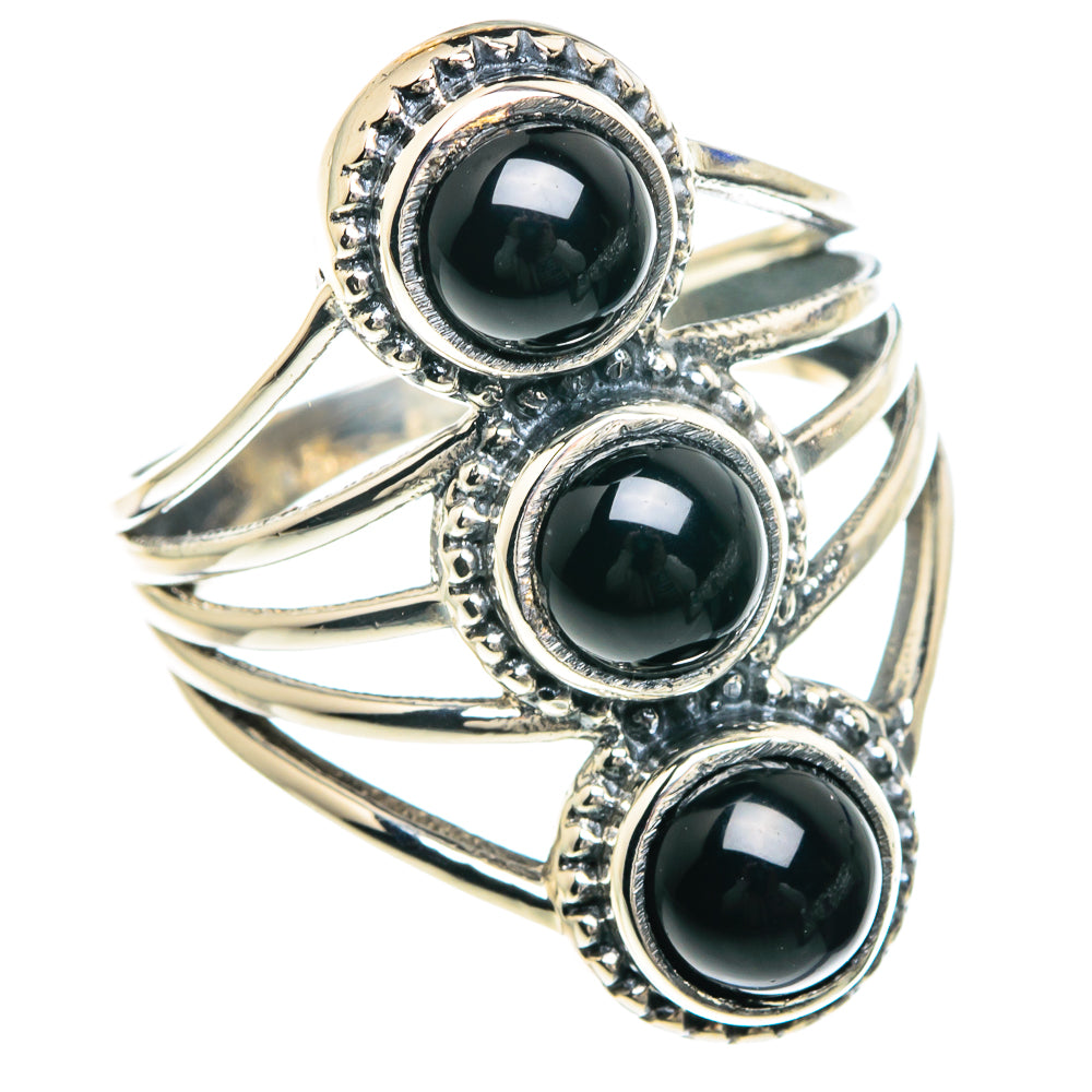 Black Onyx Rings handcrafted by Ana Silver Co - RING88219